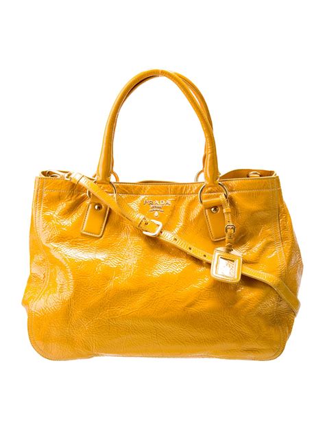 she's rocking yellow prada tote handbag los angeles|Prada Naplak Tote .